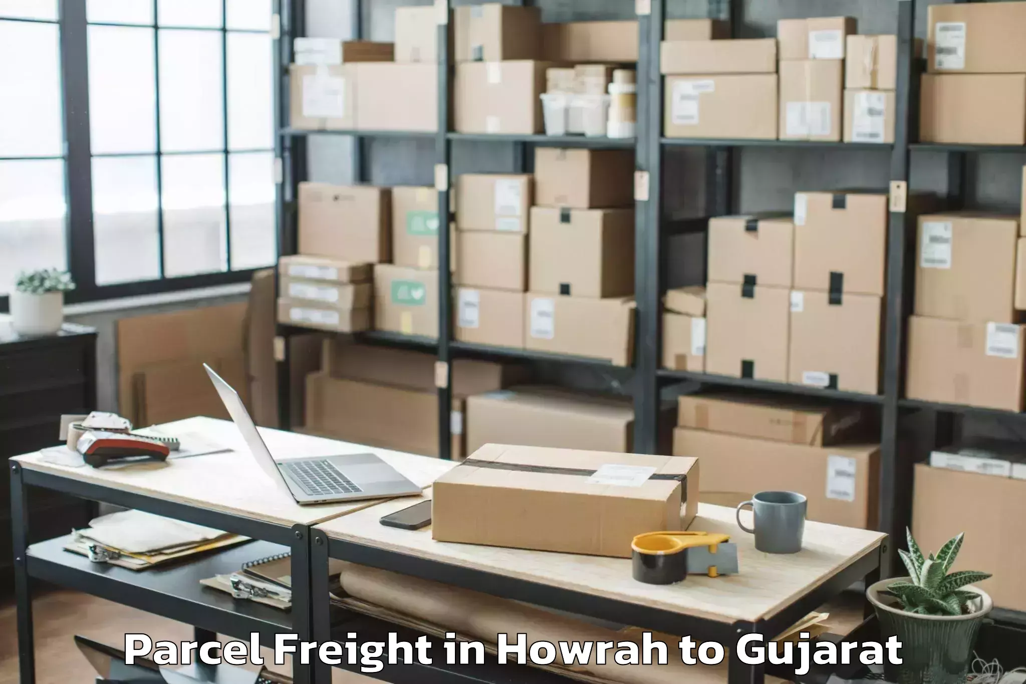 Affordable Howrah to Halol Parcel Freight